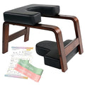 Black Yoga Headstand Bench with Wood and PU Pads G16156