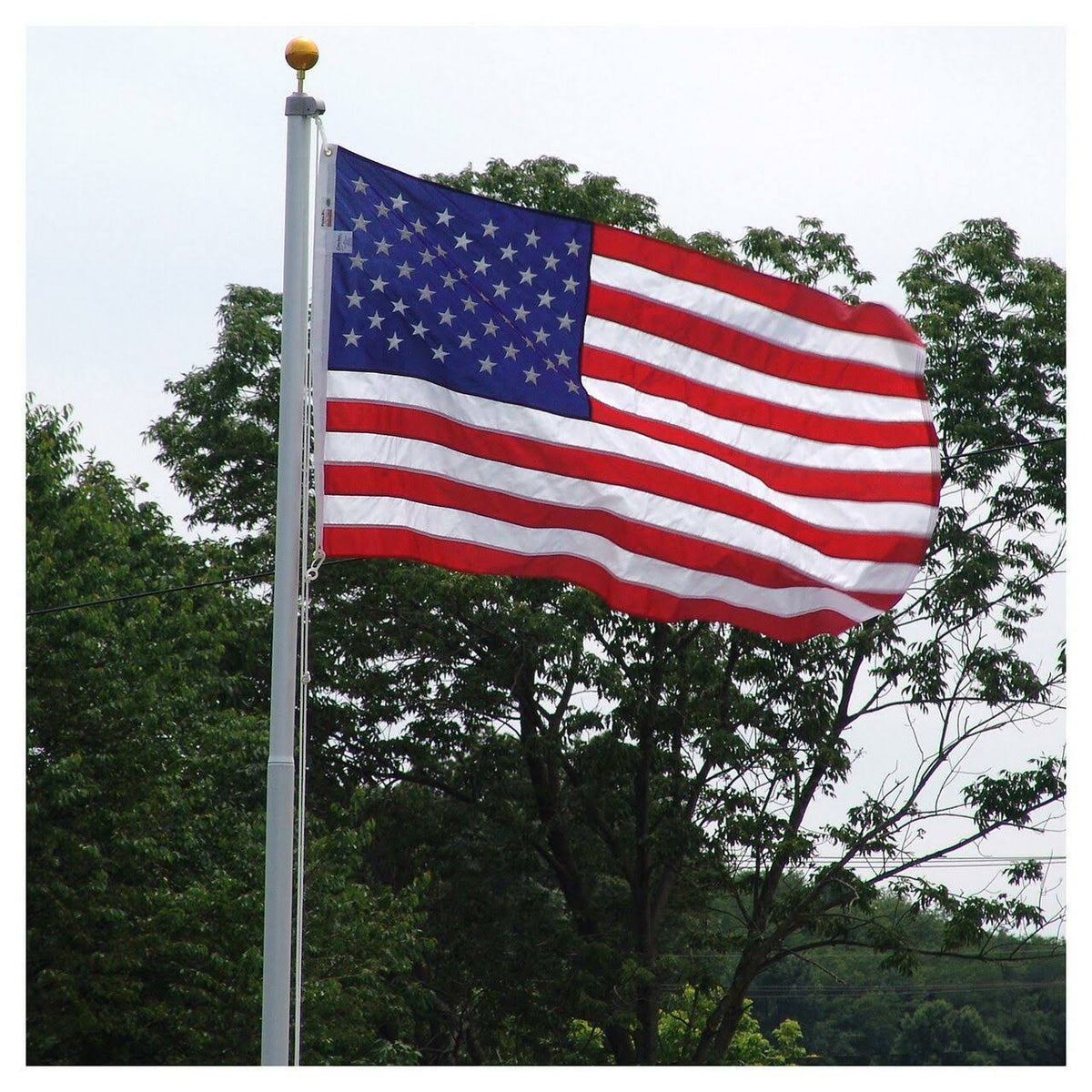20ft Residential Flagpole with Nylon Flag 3ft x 5ft O314