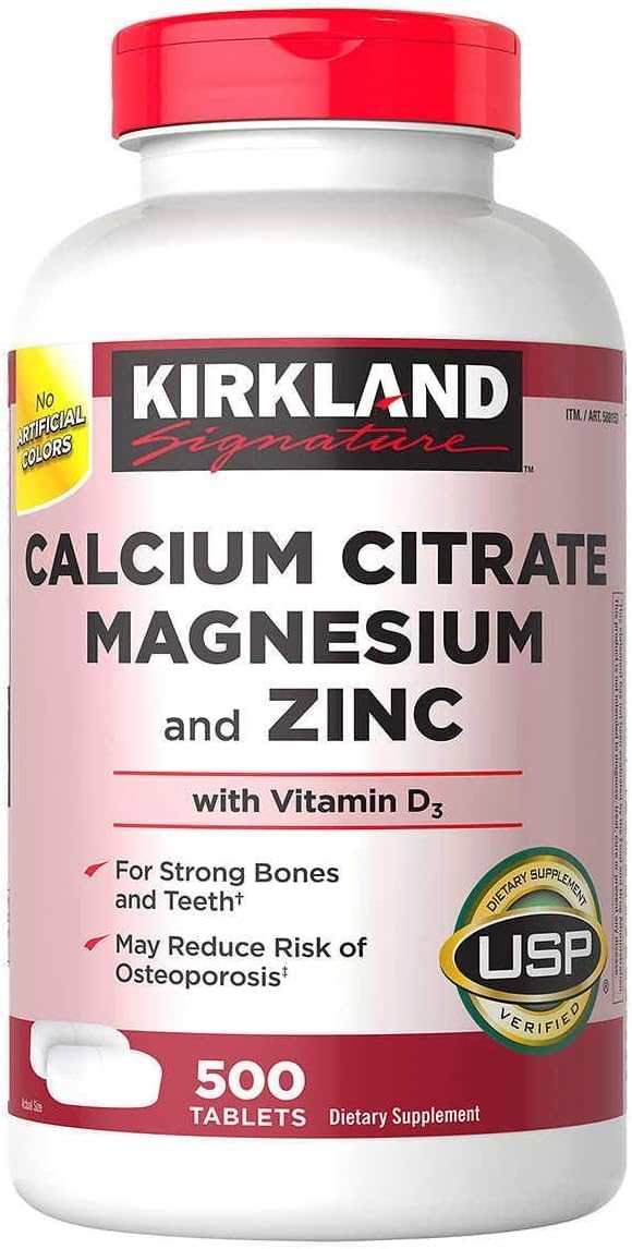 Calcium Citrate 500mg, 2-Pack of 500 Tablets Each for 1000 Ct G631