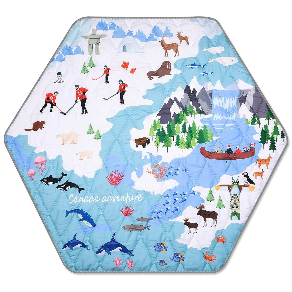 55" x 51" Anti Slip Foldable Play Mat with Carry Bag Z259