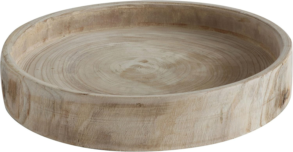 Paulownia Wood Hand Carved Tray Pack of 2 M568896