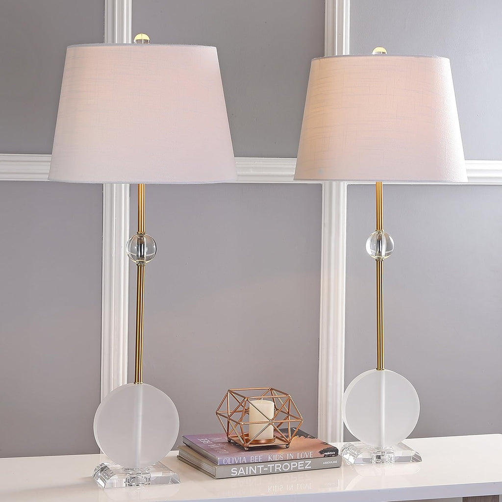 Crystal Metal LED Table Lamp Set of 2 X506392