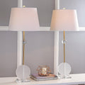 Crystal Metal LED Table Lamp Set of 2 X506392
