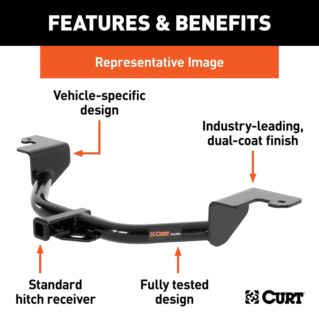 Class 1 Trailer Hitch, 1-1/4-Inch Receiver B5229