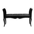 Black Faux Leather Seating Bench Q2039