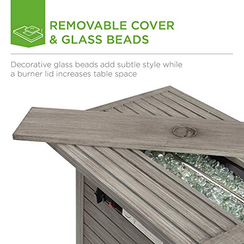 Gray Propane Gas Fire Pit Table W889867