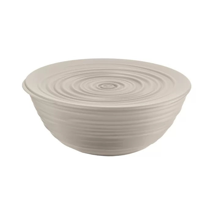 L Bowl With Lid Taupe R840