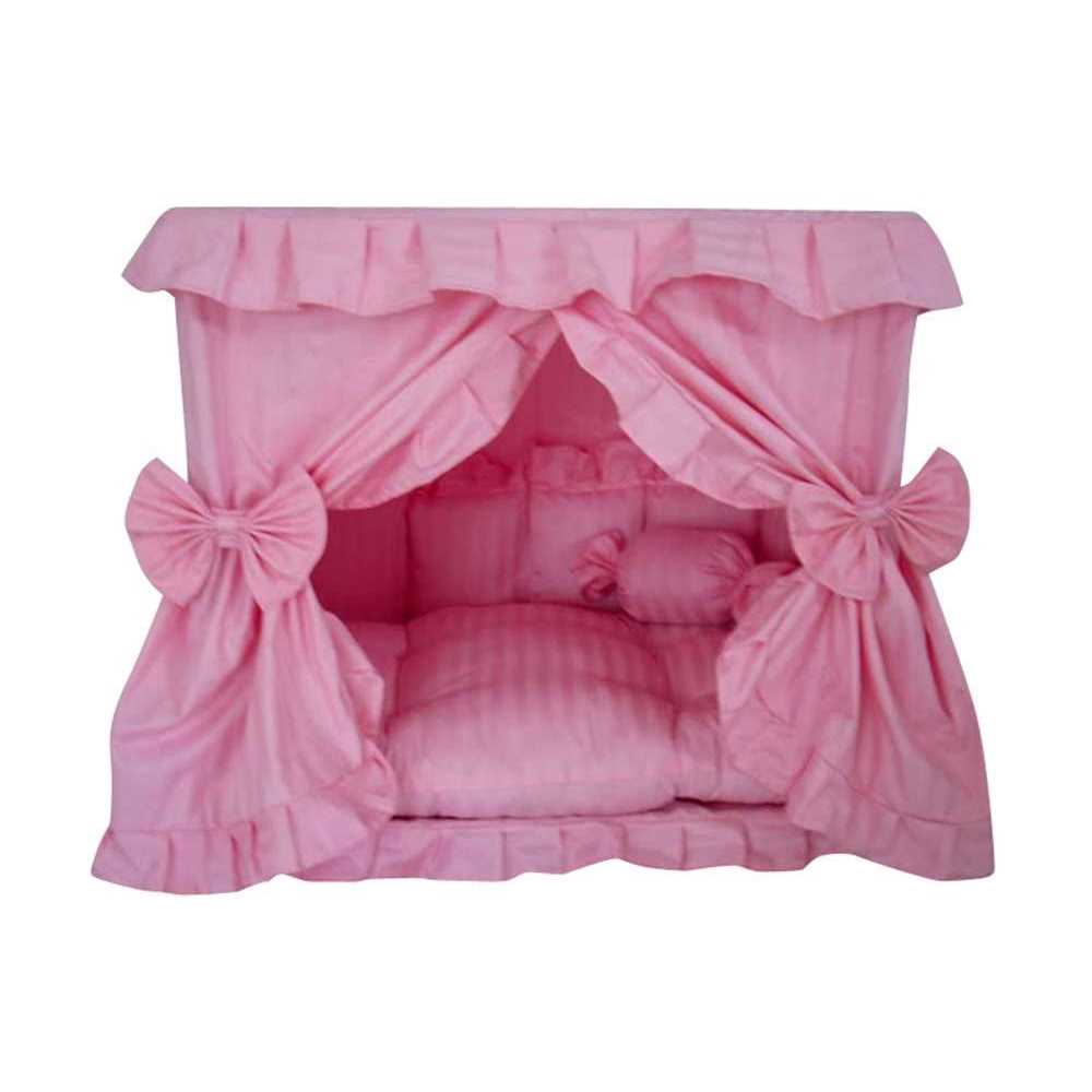 Pink Pet Dog Bed with Pillow E34088
