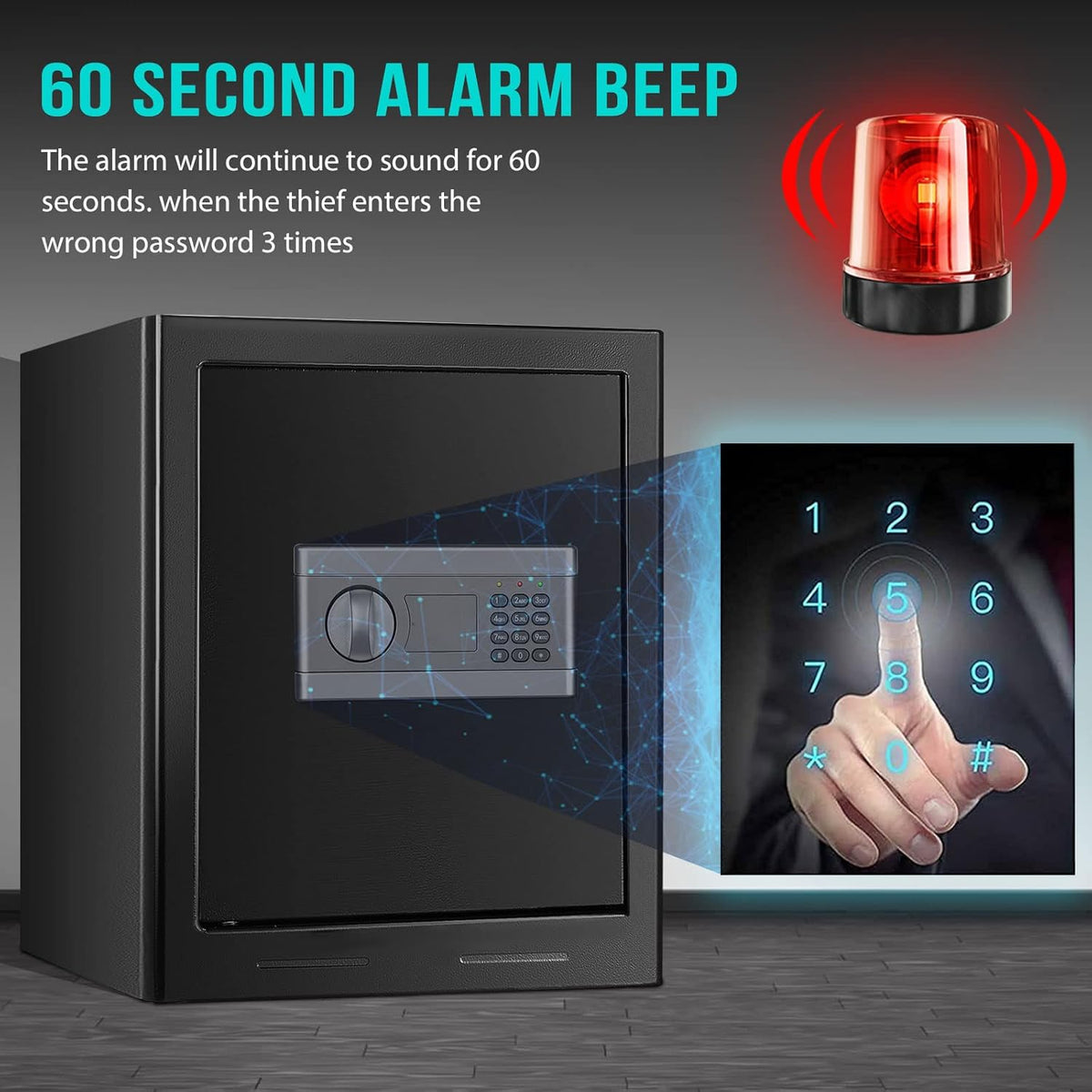 Fireproof Waterproof Digital Safe Box with Keypad O5631