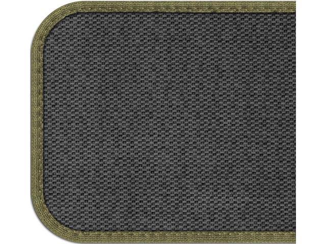 Set of 12 Skid-Resistant Carpet Stair Treads Olive Green 9 in. x 36 in. W12421