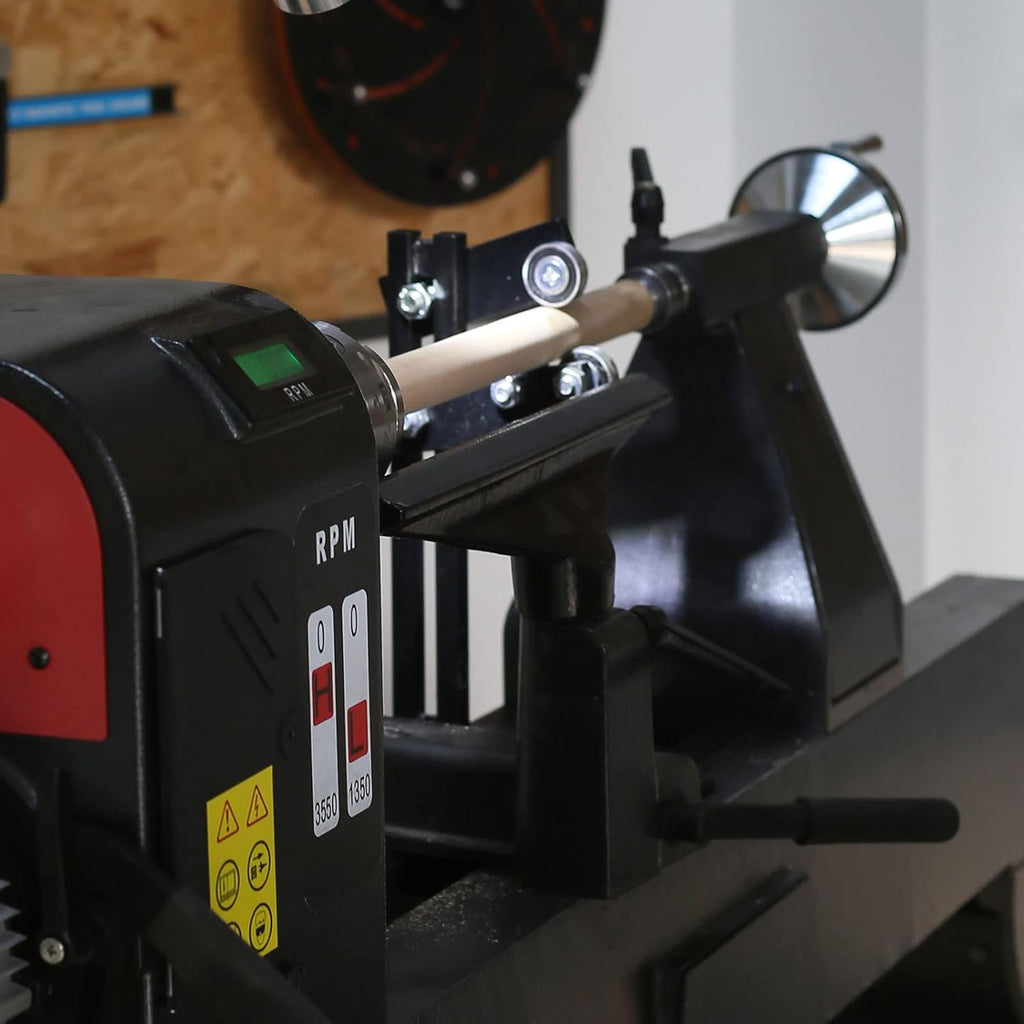 Wood Lathe Steady Rest with Three Metal Fixing Wheels V830