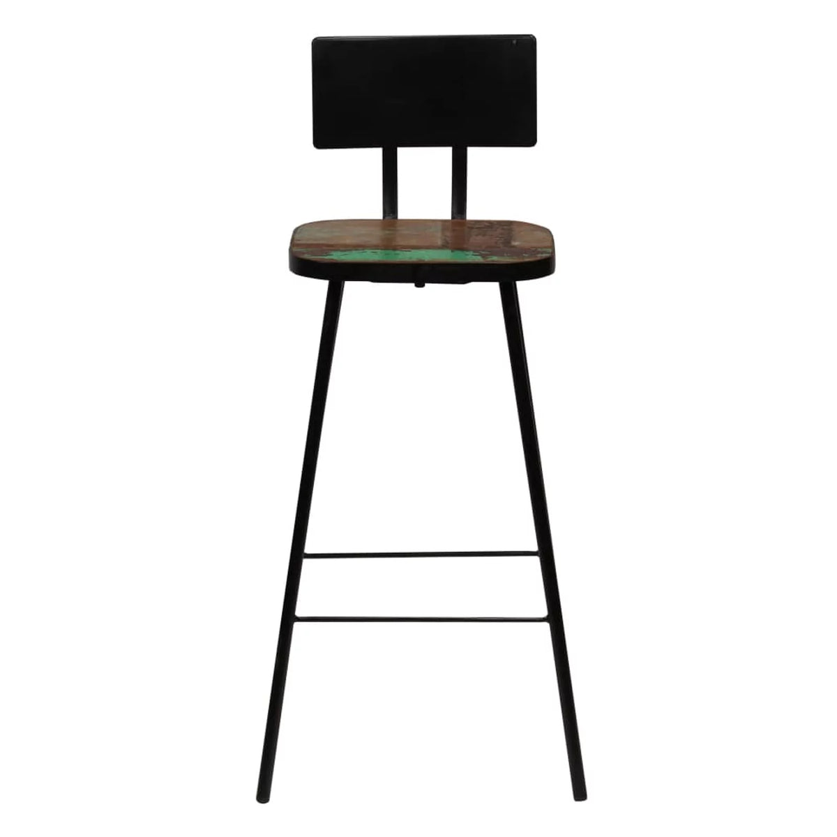Solid Reclaimed Wood Bar Stools 2 pcs X168