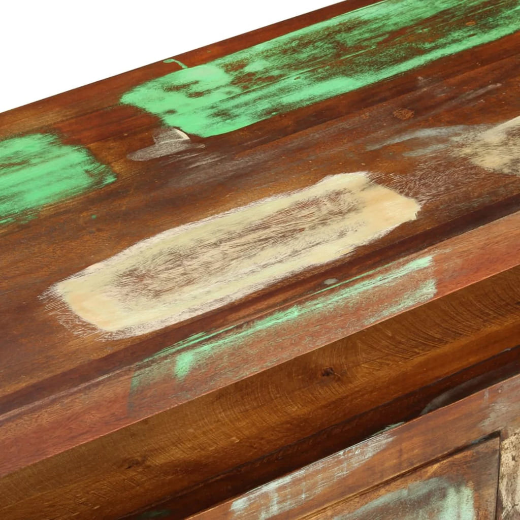 Reclaimed Wood TV Cabinet with 3 Storage Drawers Q371