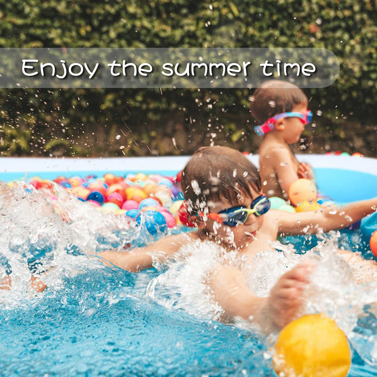 Inflatable Swimming Pool, 120 X 72 X 23 inches Y173823