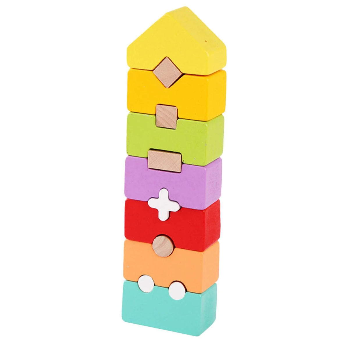 Rainbow Stacker Stacking Game Construction Toys M3779