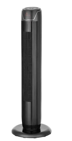 Black 3-Speed Oscillating Tower Fan S483