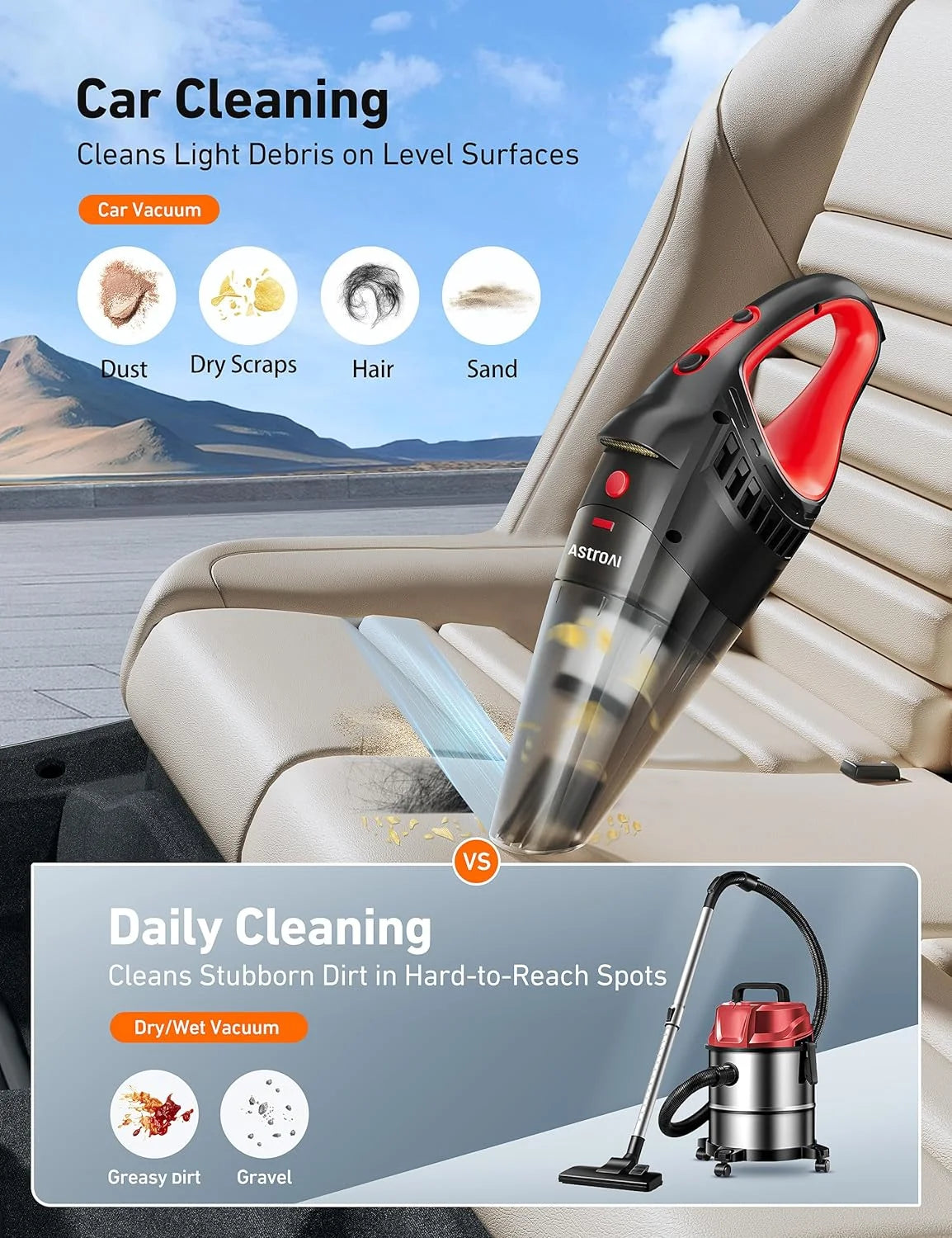 Portable Cyclone Handheld Vacuum Cleaner J12355