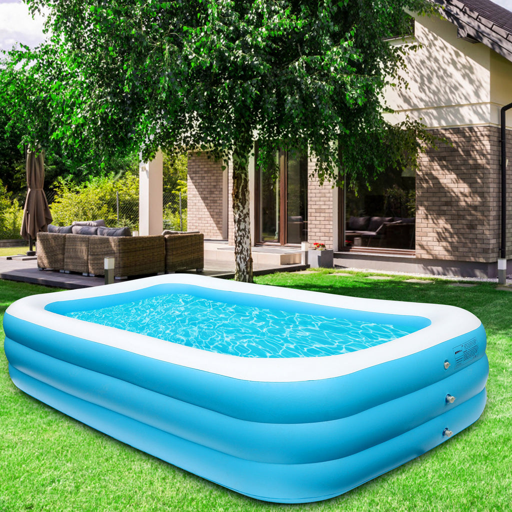Inflatable Swimming Pool, 120 X 72 X 23 inches Y173823
