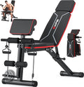 Adjustable Weight Bench with Leg Extension and Preacher Pad K184
