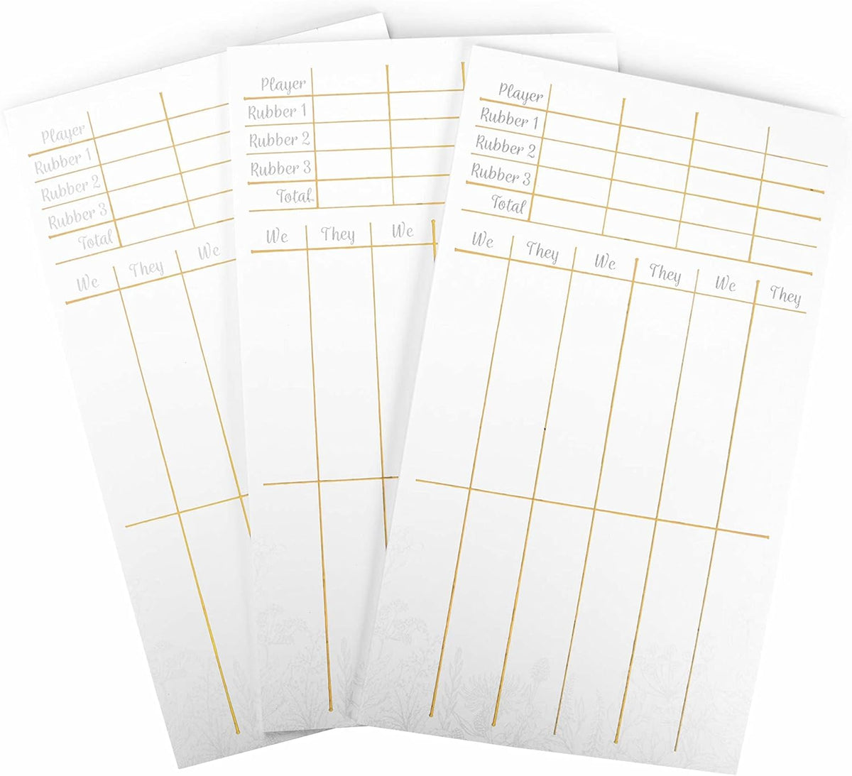 75-Pack Bridge Scorecards F272346