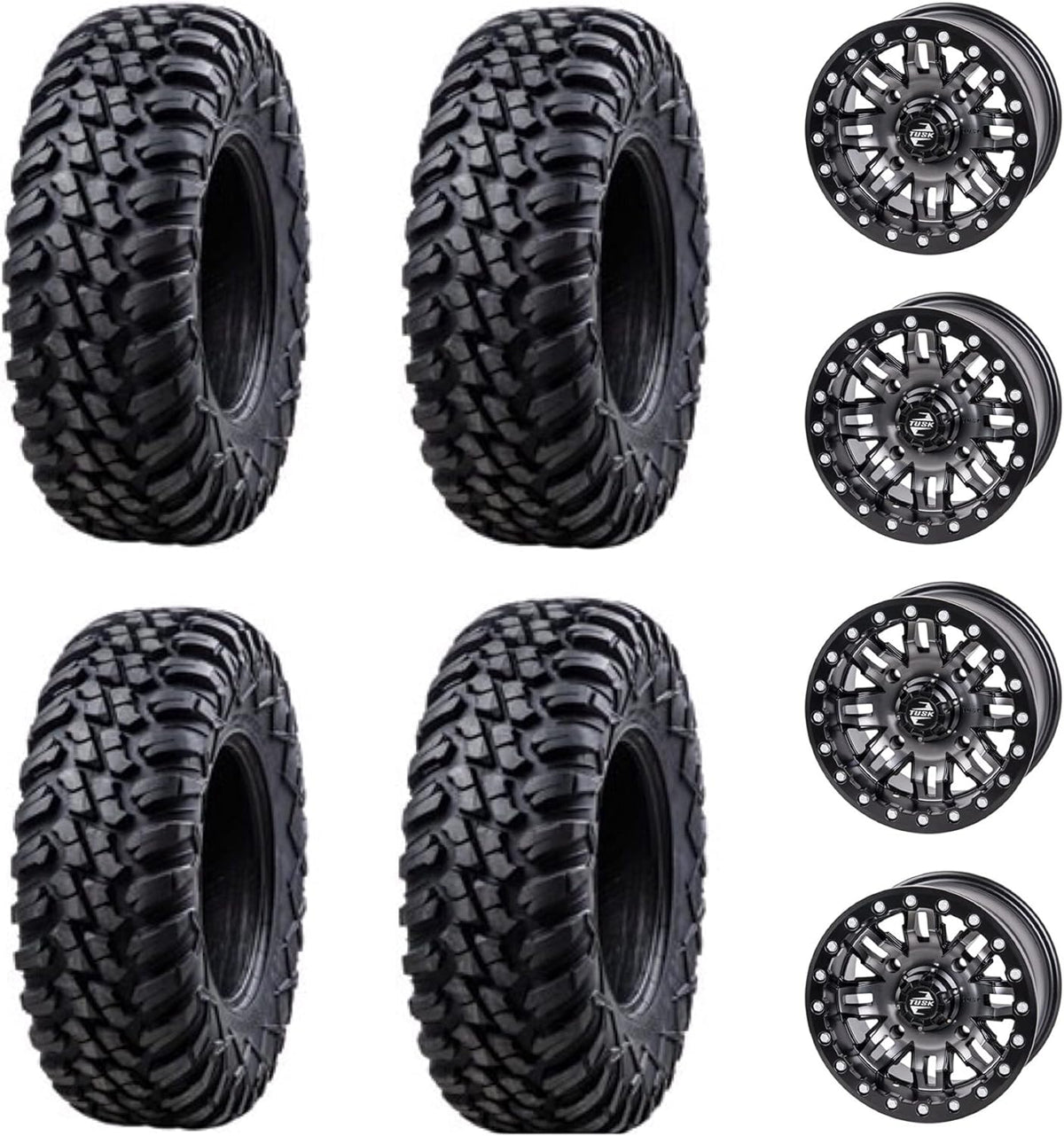 32x10-14 8-Ply Radial UTV Tires on Beadlock Wheels M173424