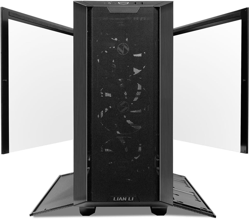 Black Tempered Glass E-ATX Mid-Tower Computer Case N523