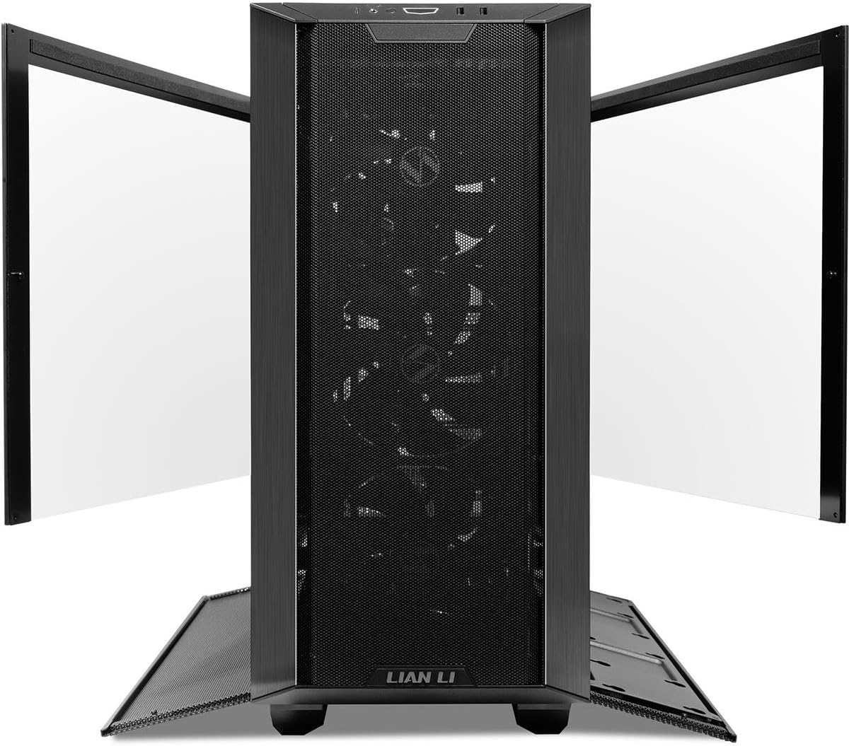 Black Tempered Glass E-ATX Mid-Tower Computer Case N523