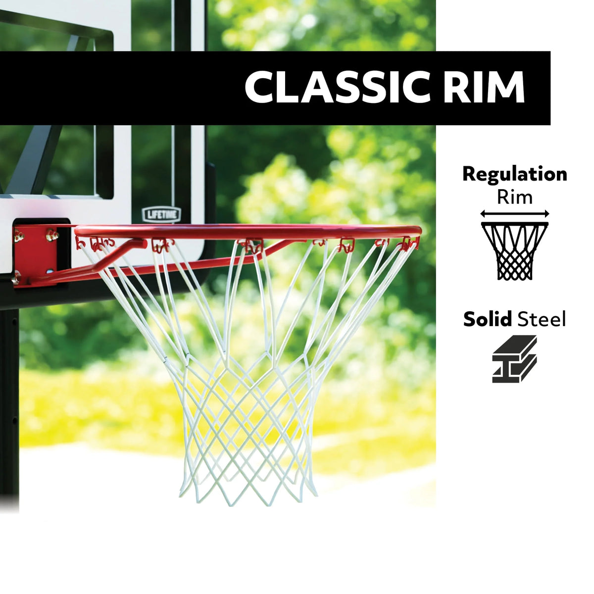 Adjustable Portable Basketball Hoop, 44 inch HDPE Plastic P4391