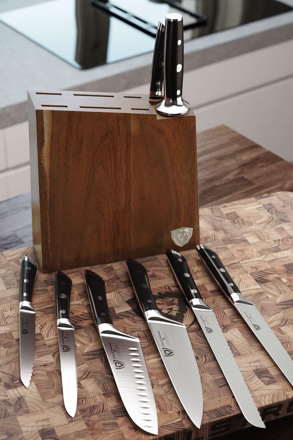 8 Piece German High Carbon Steel Kitchen Knife Set C85230