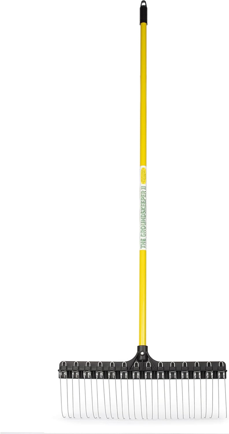 55” Lightweight Fiberglass Handle Rake with 21” Head Q719859