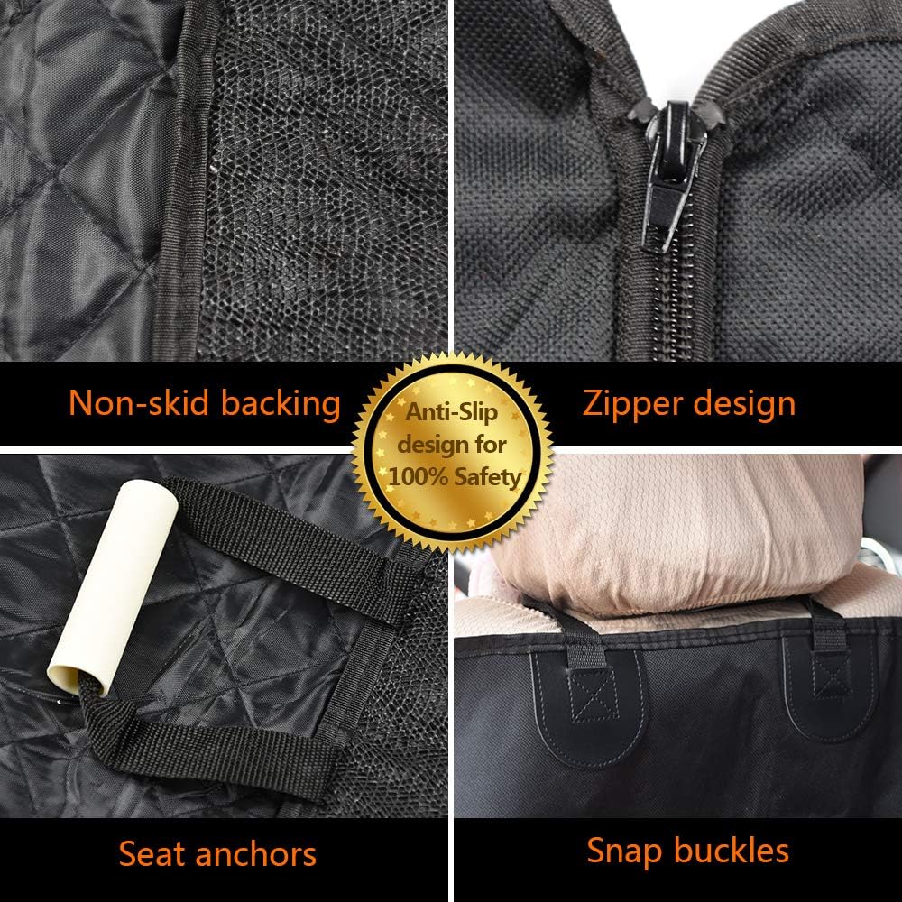 100% Waterproof Nonslip Scratchproof Pet Car Seat Cover Pack of 2 Y37912