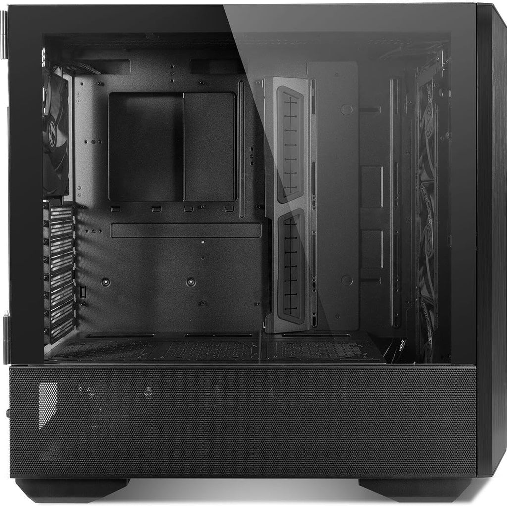 Black Tempered Glass E-ATX Mid-Tower Computer Case N523