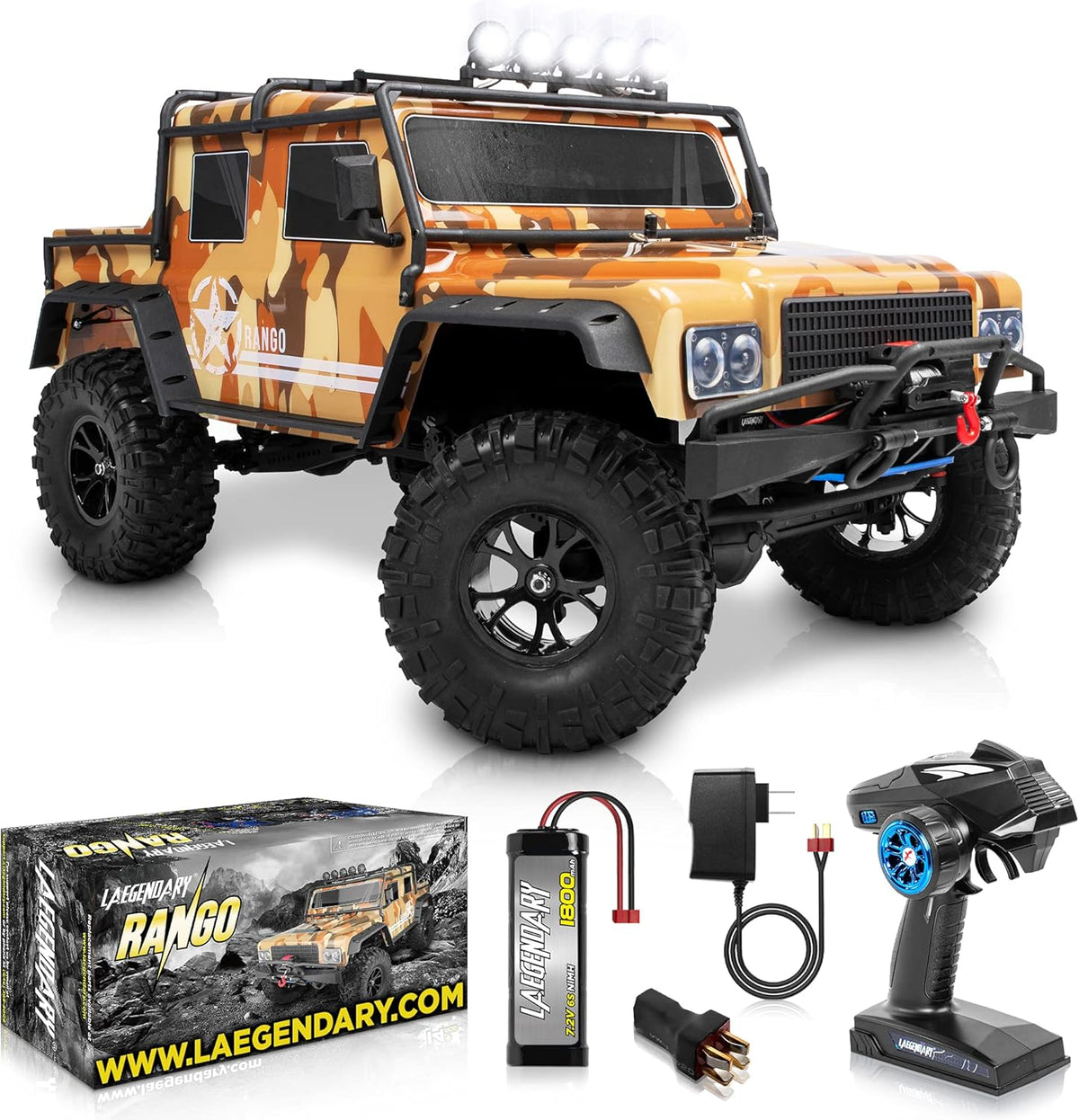 1:8 Scale Army Green 4x4 Offroad Remote Control Truck B4860