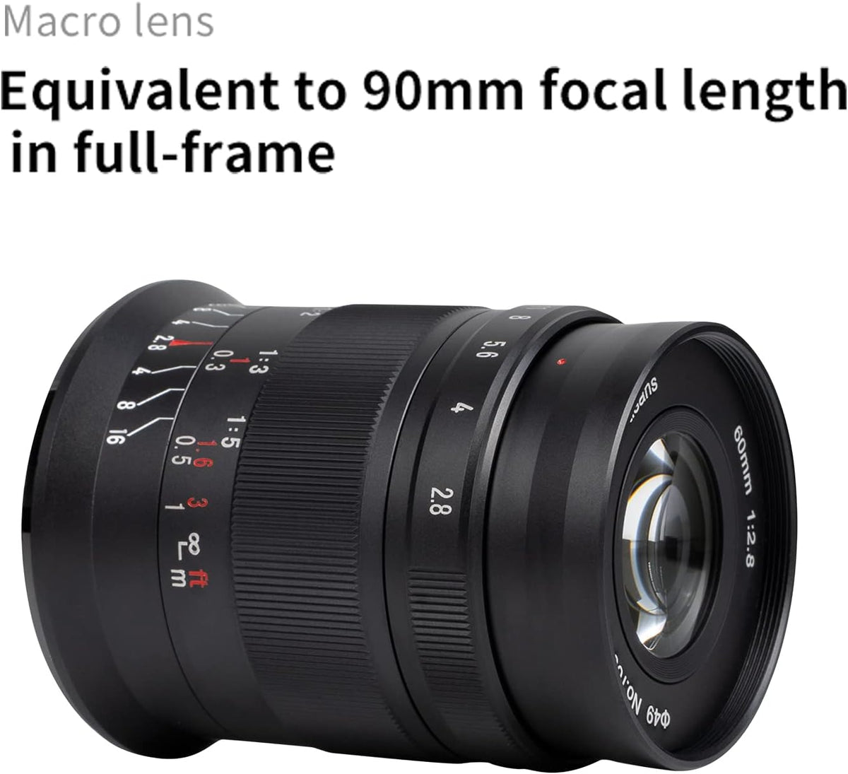 60mm F2.8 II Manual Focus APS-C Macro Lens for Fujifilm X-Mount Cameras S87013