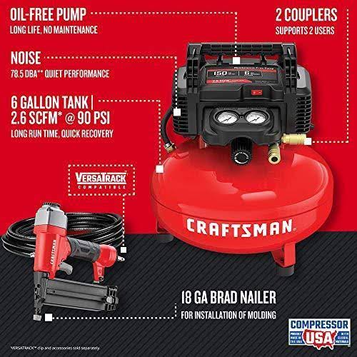 6 gal. 150 PSI 0.8 HP Portable Air Compressor Combo Kit A49167