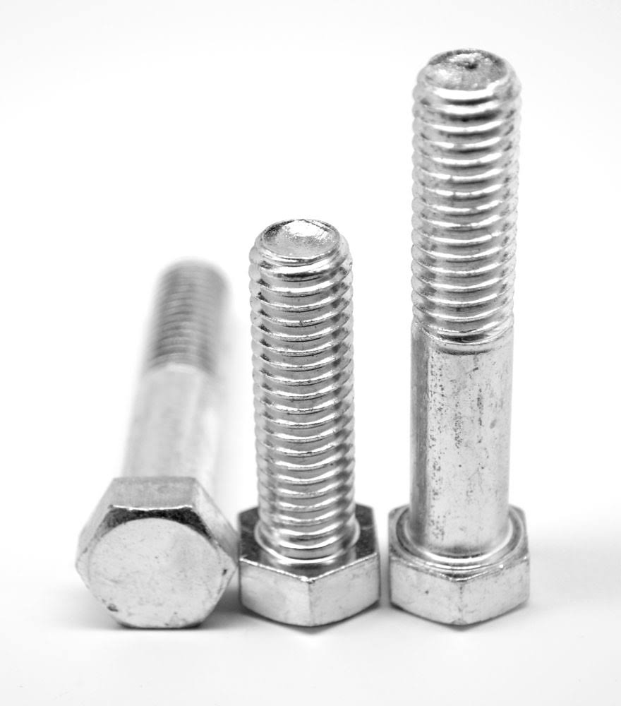 Fine Thread Grade 5 Hex Cap Screw Medium Carbon Steel Zinc Plated J91807