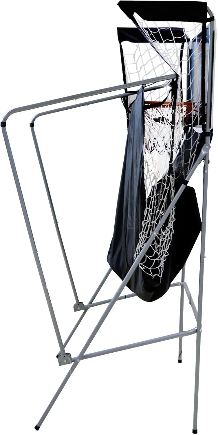 Foldable Indoor Basketball Arcade Game with LED Scoreboard O530913