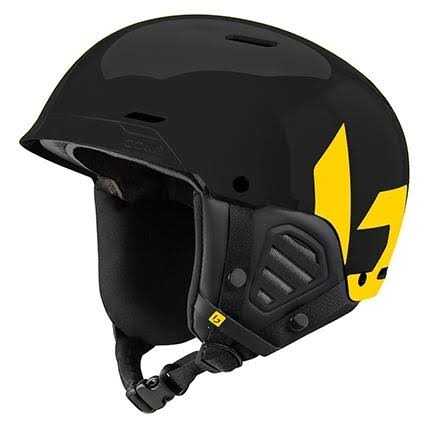 Shiny Black and Yellow Snow Helmet K533622