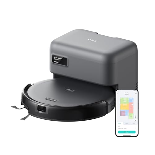 Robot Vacuum with Self Emptying, 2.85-Inch Slim Design K804477