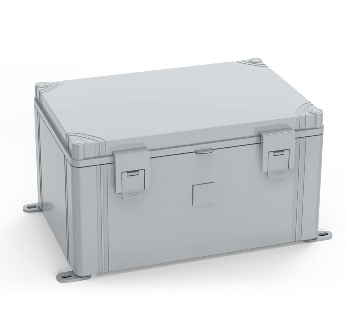 Hinged Cover Stainless Steel Latch Electrical Box Enclosure 400x300x170mm IP67 Waterproof ABS Plastic Enclosure W507