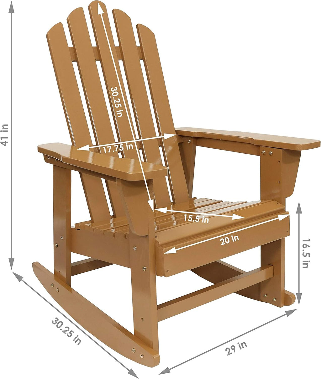 Adirondack Rocking Chair with Cedar Finish L876330