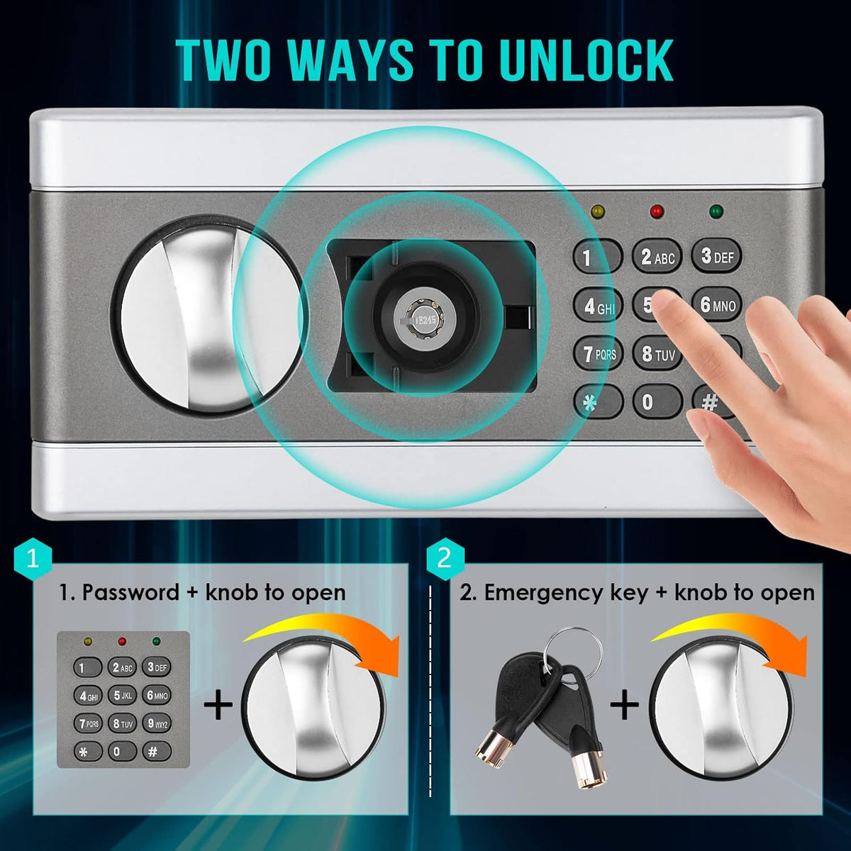 Fireproof Waterproof Digital Safe Box with Keypad O5631