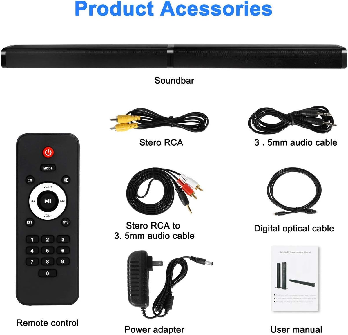 37-Inch Bluetooth Sound Bar with Surround Sound T211