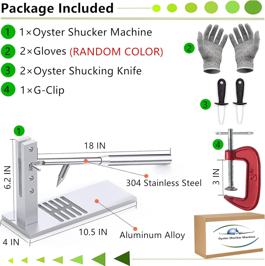 Stainless Steel Oyster Shucker Tool Set G539694