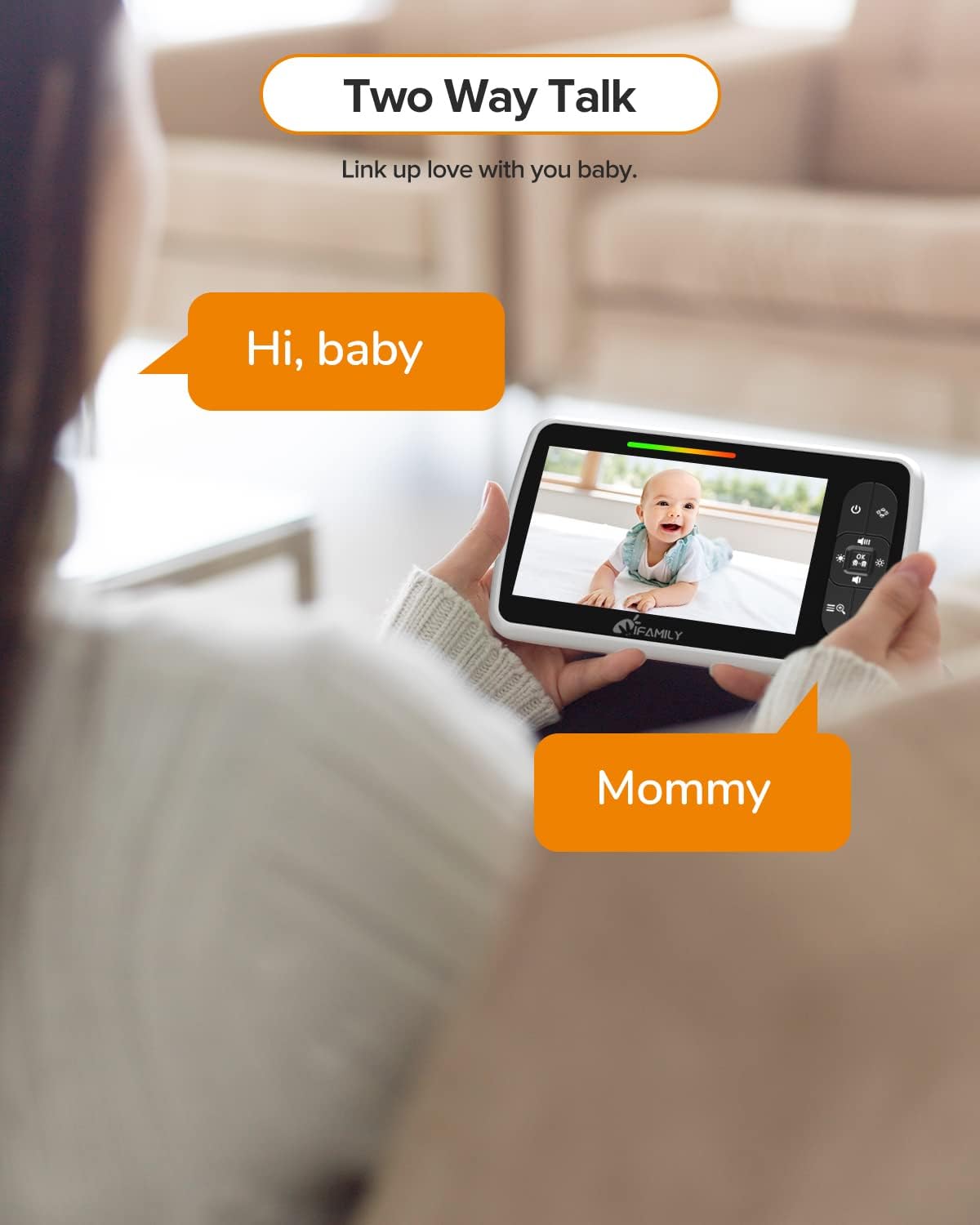 5” Video Baby Monitor with Camera and Audio G2201