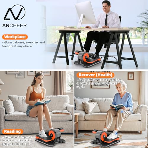 Under Desk Elliptical Machine with 12 Adjustable Speeds S354117