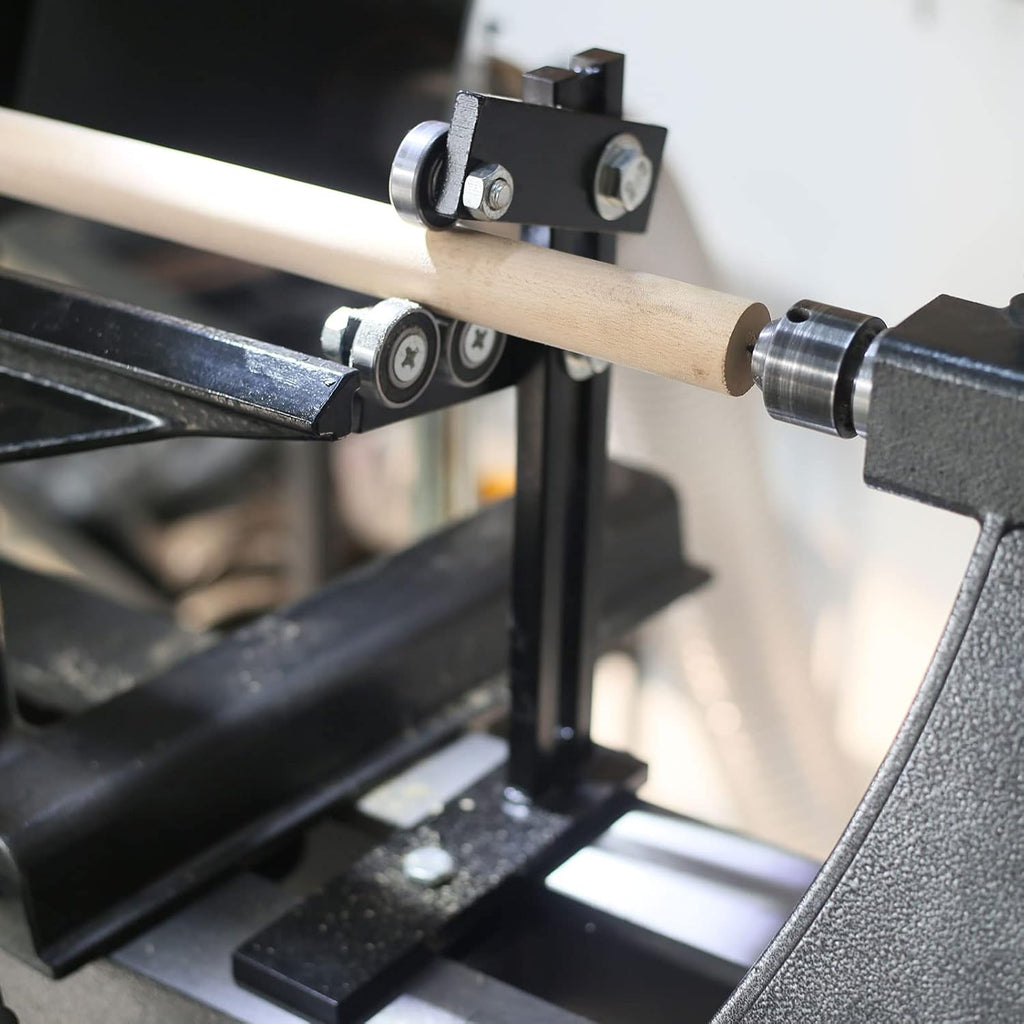 Wood Lathe Steady Rest with Three Metal Fixing Wheels V830