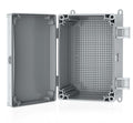Hinged Cover Stainless Steel Latch Electrical Box Enclosure 400x300x170mm IP67 Waterproof ABS Plastic Enclosure W507