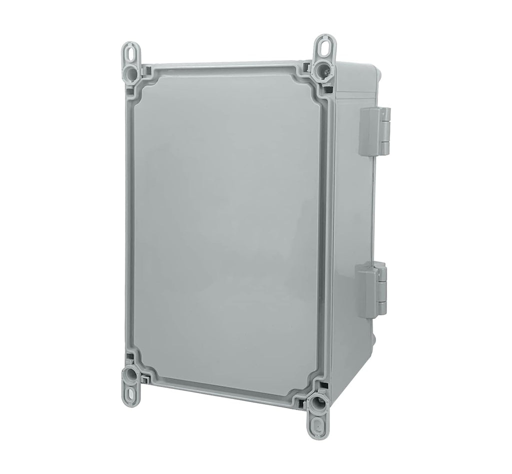 Hinged Cover Stainless Steel Latch Electrical Box Enclosure 400x300x170mm IP67 Waterproof ABS Plastic Enclosure W507