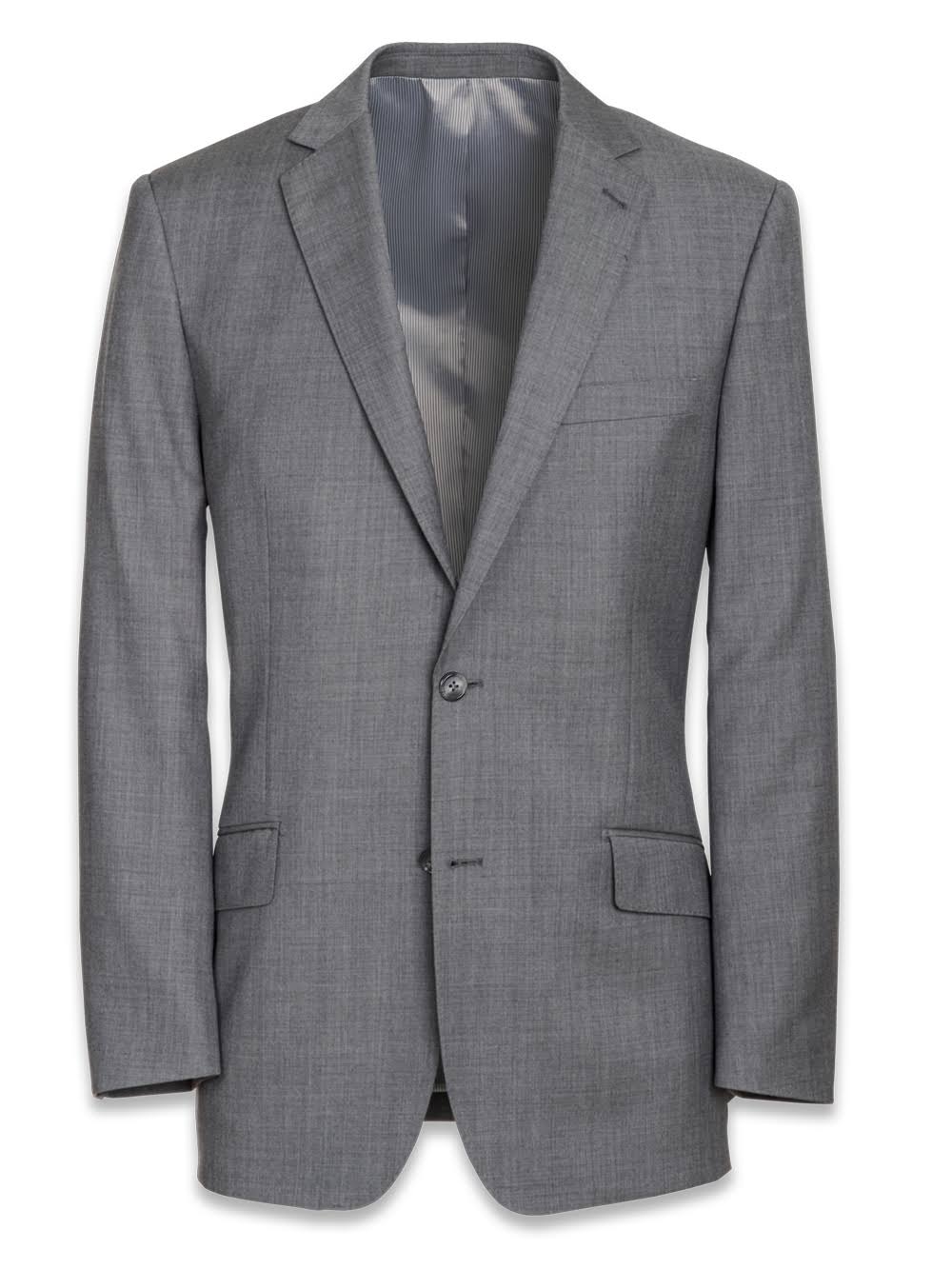 Classic Fit Solid Grey Sharkskin Suit R745174
